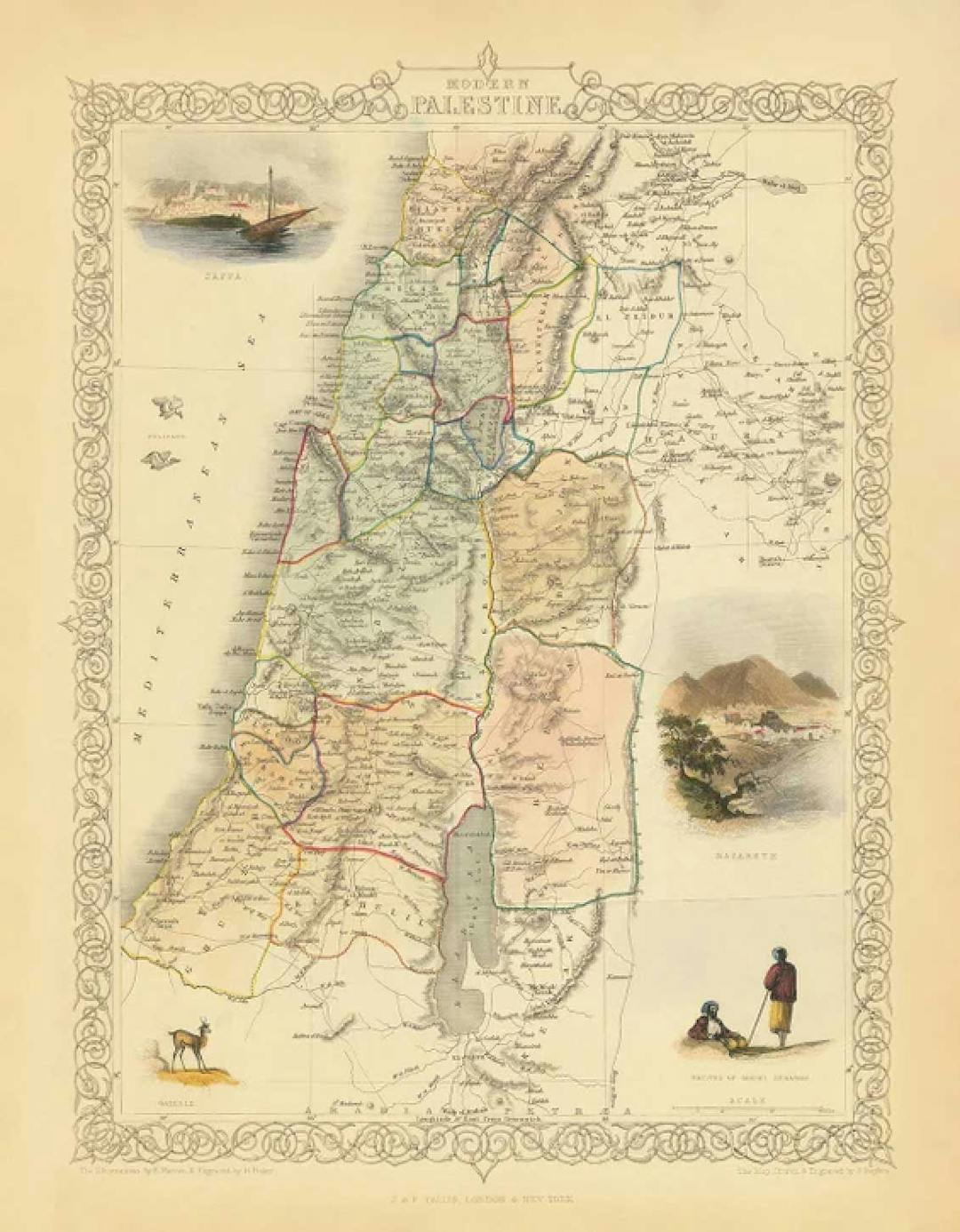 map of palestine